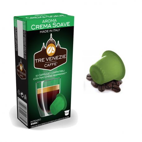 10 Capsule Crema Soave Compatibili Nespresso - Caffè Tre Venezie